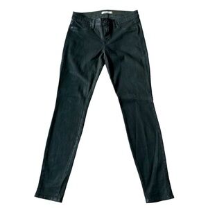 Rich & Skinny Wax Coated Jeans Size 28 Hunter Green